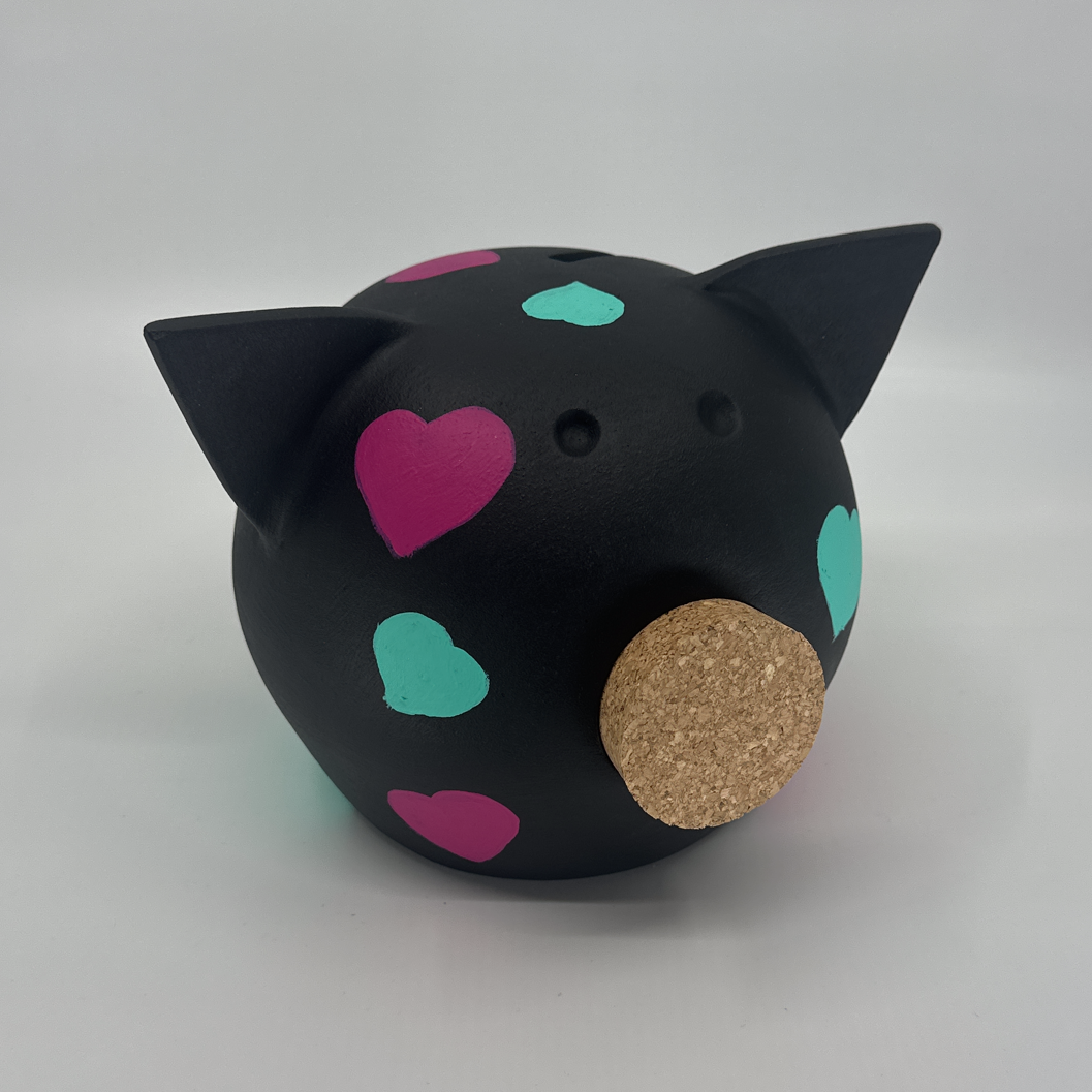 Joy of Hearts | Handmade Ceramic Piggy Bank