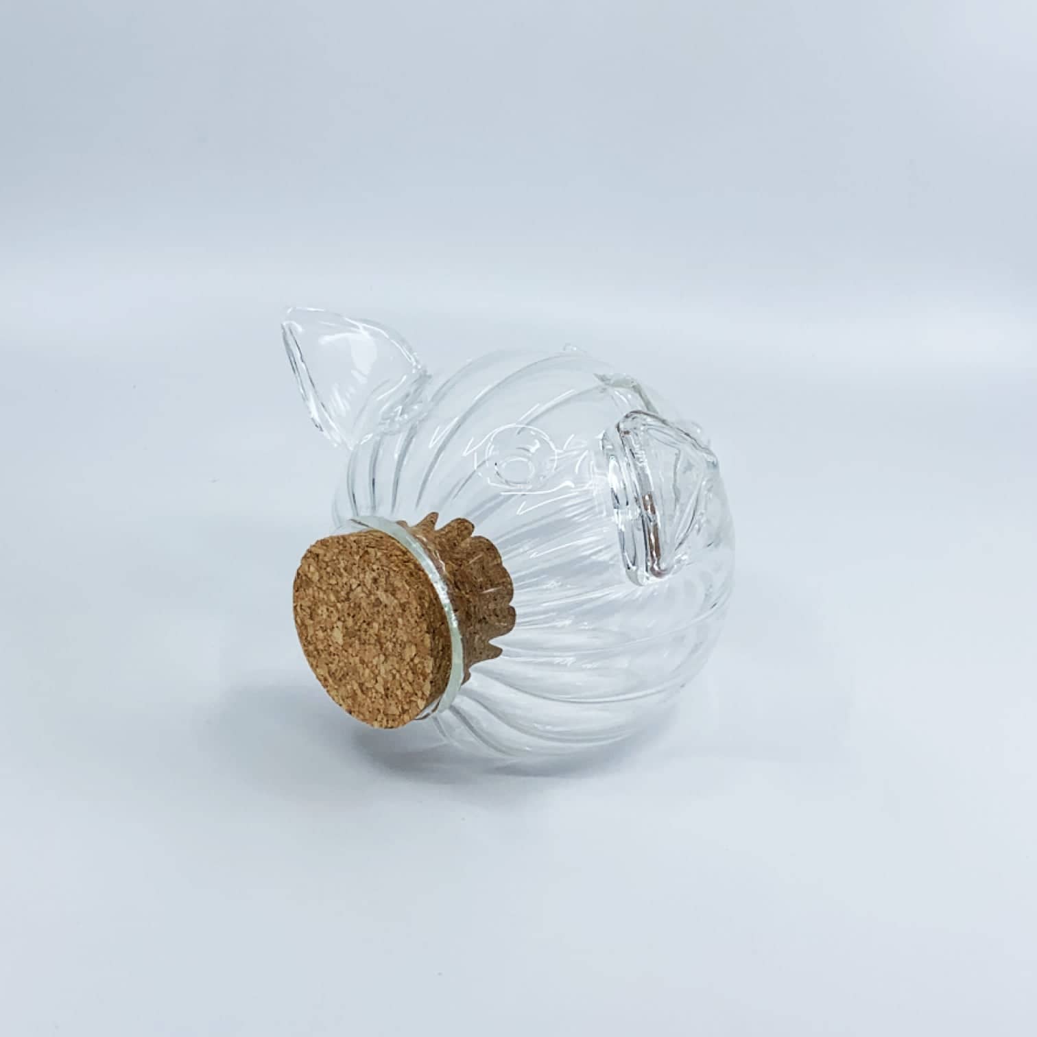 Glass Piggy Bank GLASS Collection XS STRIPED