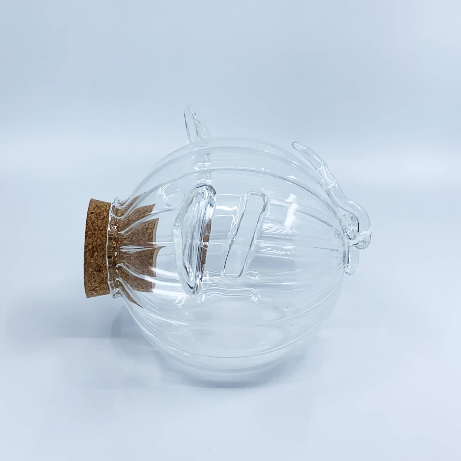 Glass Piggy Bank GLASS Collection S STRIPED