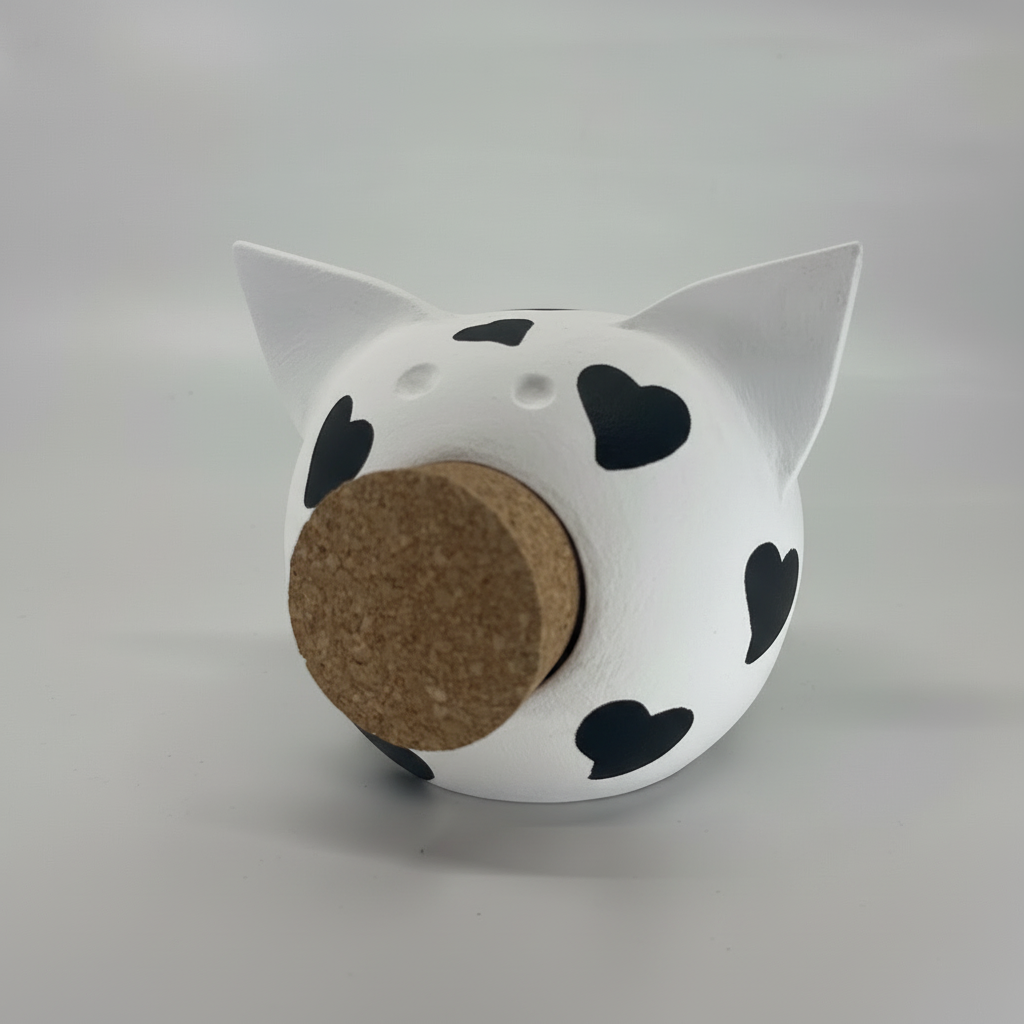 Queen of Hearts | Handmade Ceramic Piggy Bank