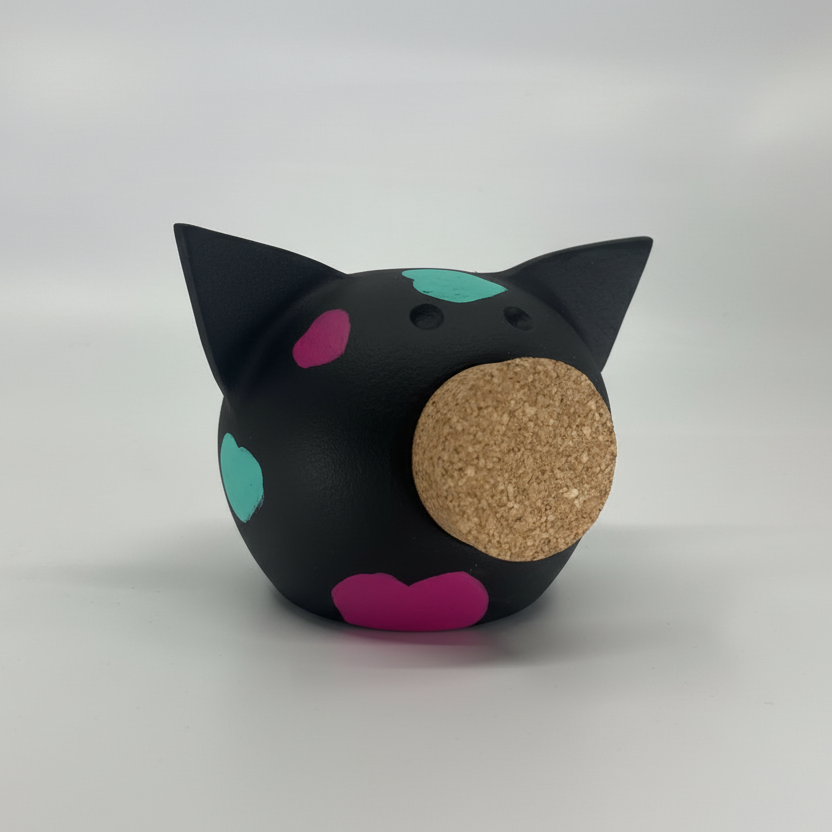 Joy of Hearts | Handmade Ceramic Piggy Bank S