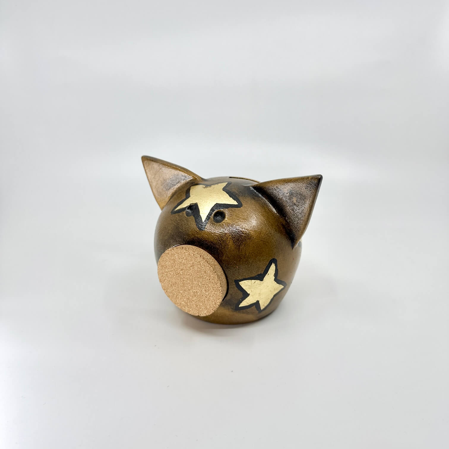 Golden STARS | Handmade Piggy Bank L