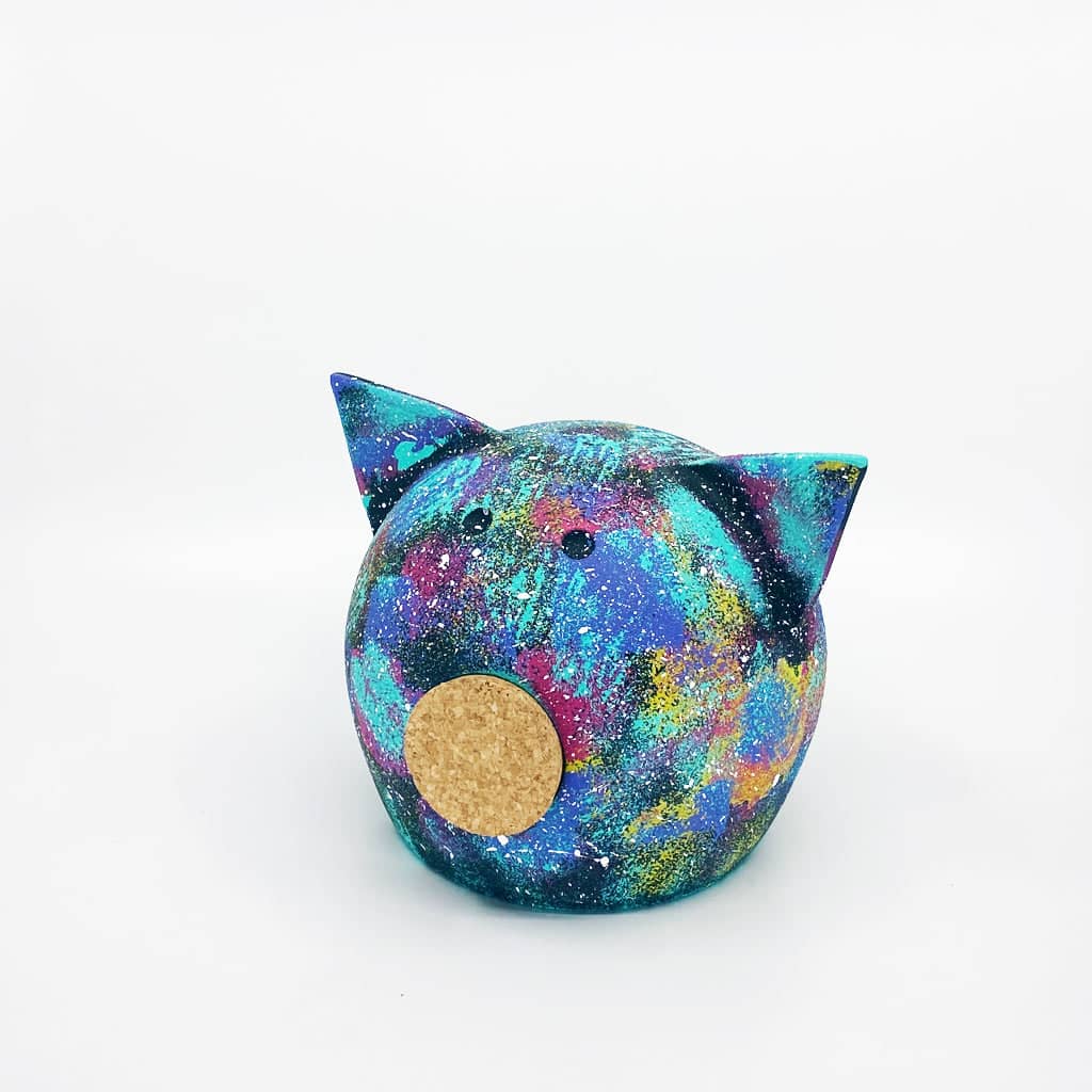 Ceramic Handmade Space Piggy Banks M