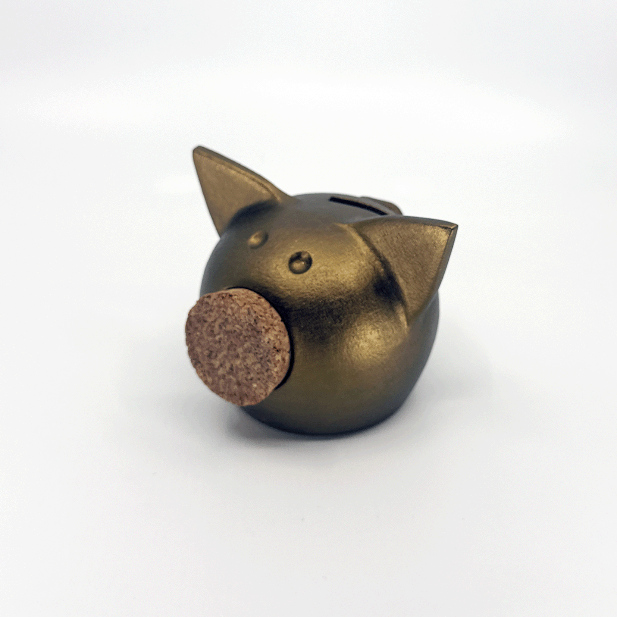 Handmade Ceramic Piggy Bank - 🍂 Autumn Collection Bronze