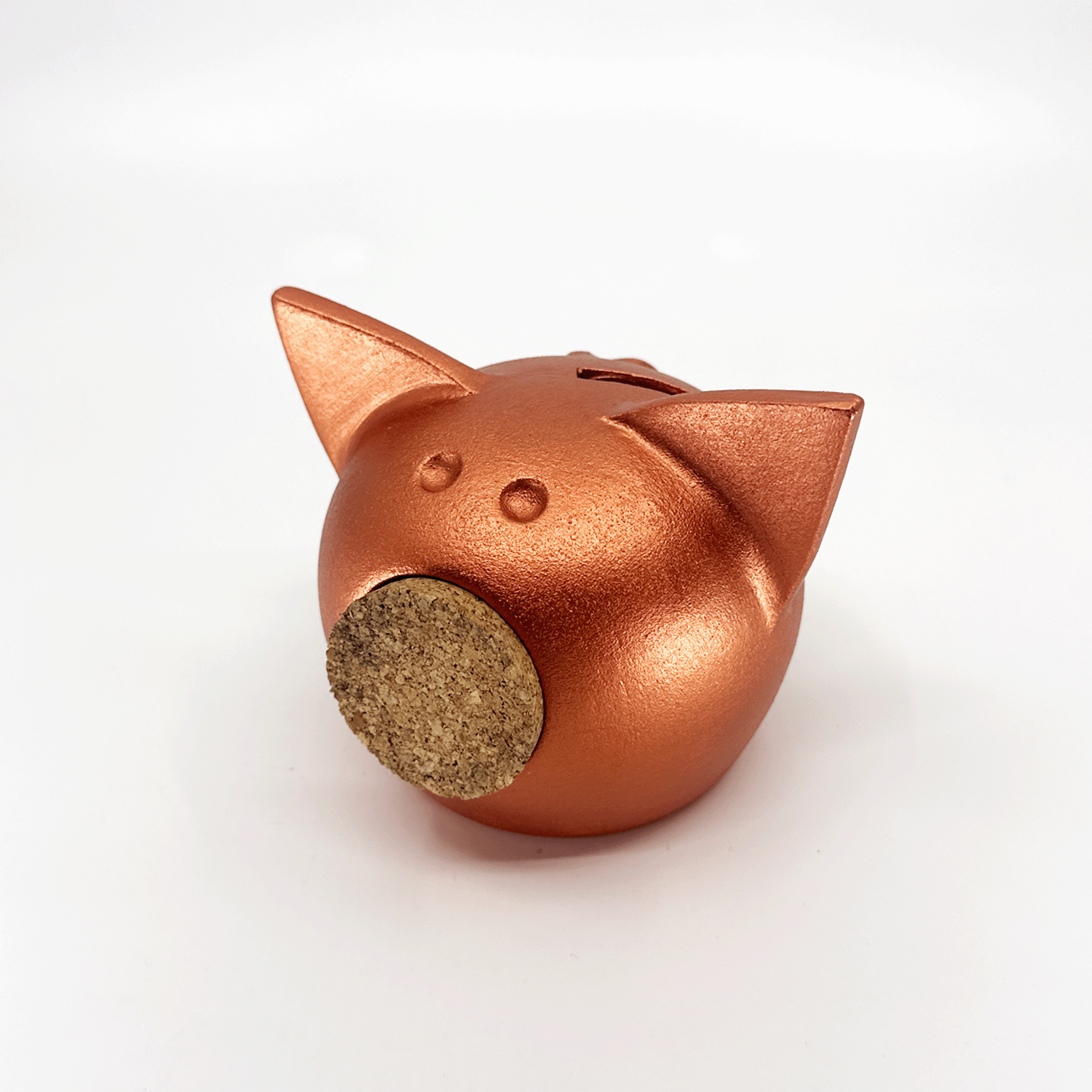 Handmade Ceramic Piggy Bank - 🍂 Autumn Collection Copper