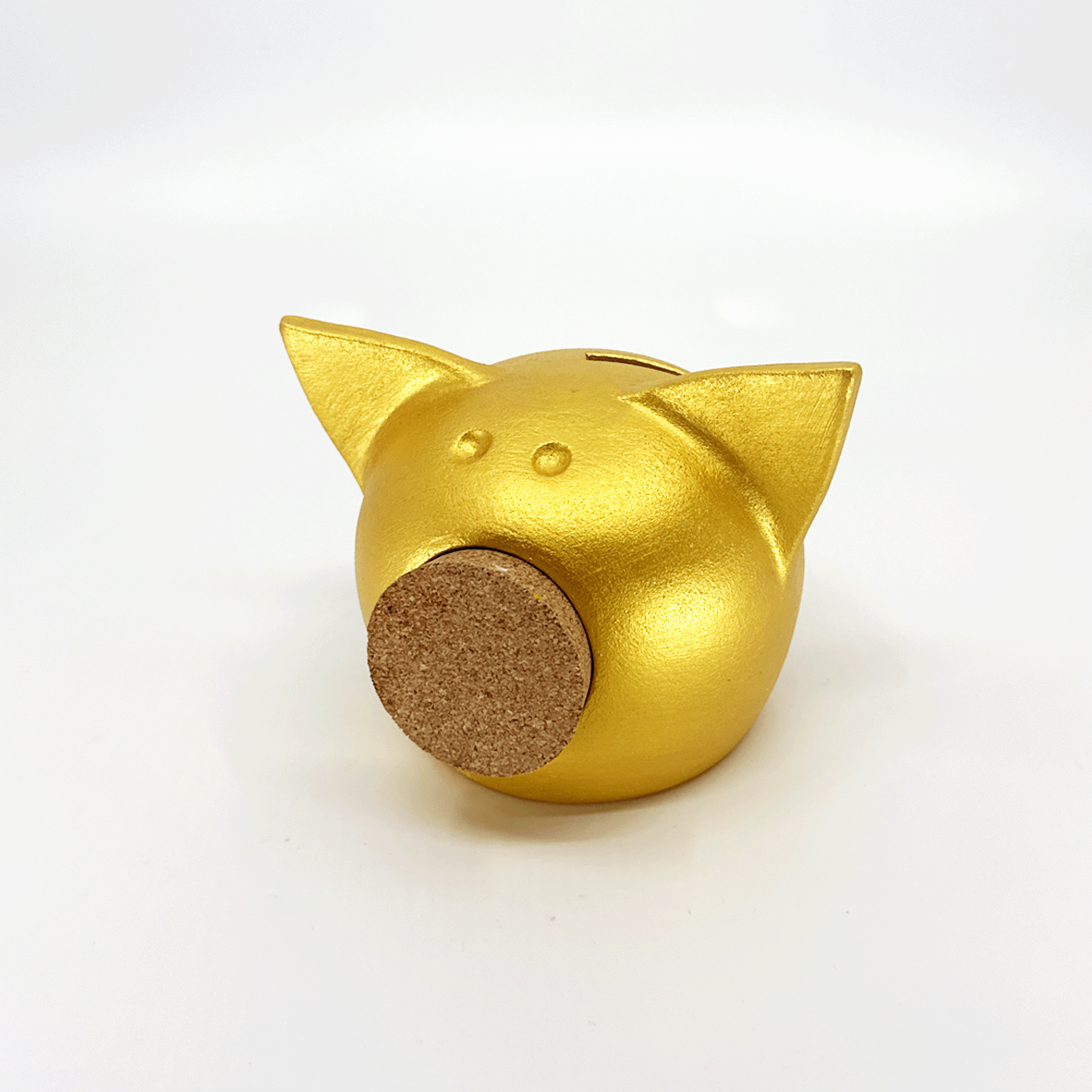 Handmade Ceramic Piggy Bank - 🍂 Autumn Collection Gold