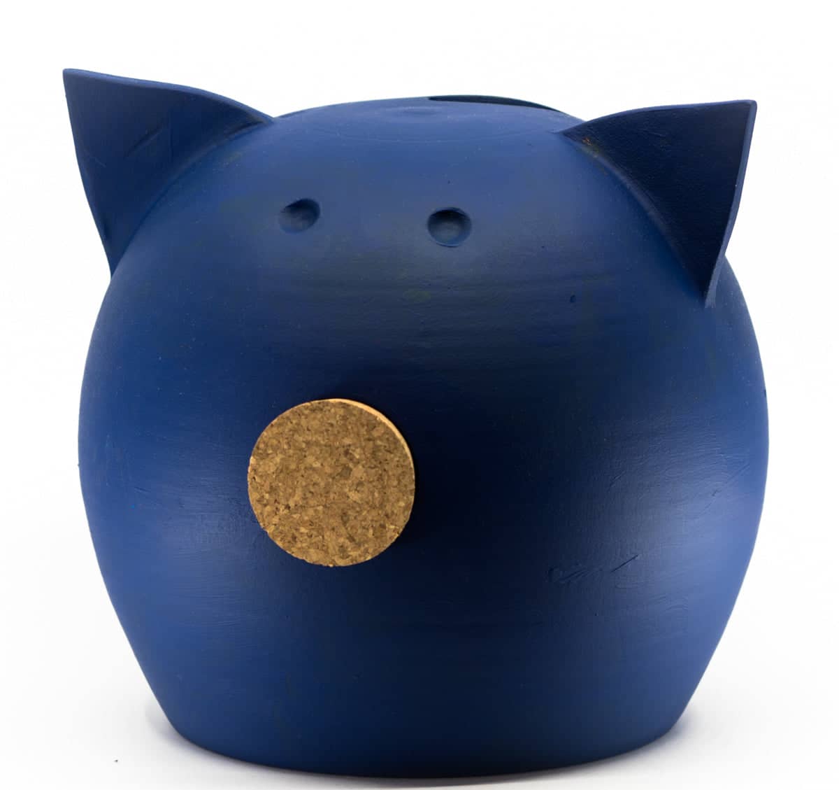 Handmade Ceramic Blackboard Piggy Bank - The Chalk Collection Dark Blue - Donaublau 2020 L