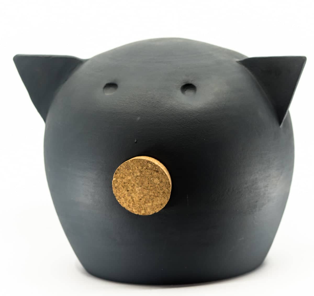 Handmade Ceramic Blackboard Piggy Bank - The Chalk Collection L