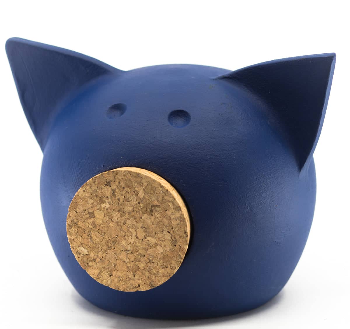 Handmade Ceramic Blackboard Piggy Bank - The Chalk Collection Dark Blue - Donaublau 2020 S