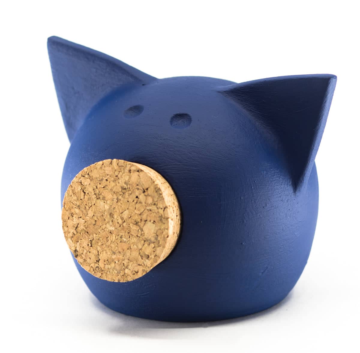 Handmade Ceramic Blackboard Piggy Bank - The Chalk Collection Dark Blue - Donaublau 2020